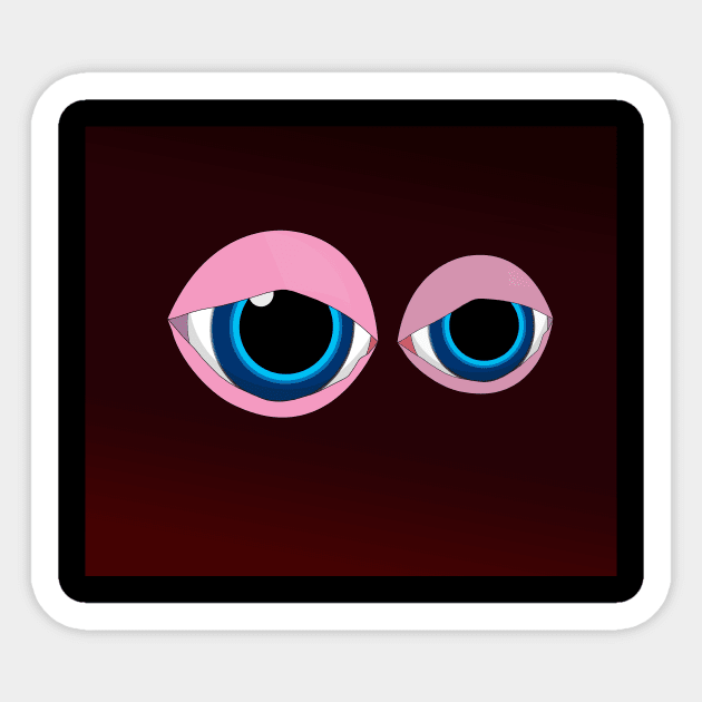 Blue Eyes Sticker by momomoma